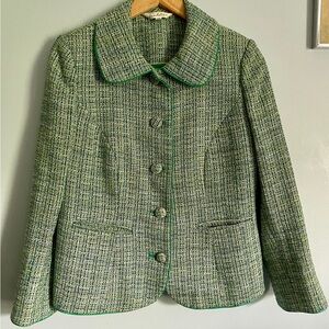 ☘️ W/10 Tradition Jacket Blazer Faux Tweed
